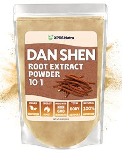 XPRS Nutra Dan Shen Root Extract Powder 101 Premium Dan Shen Red Sage Concentrated Powder Vegan Friendly Danshen 16 oz