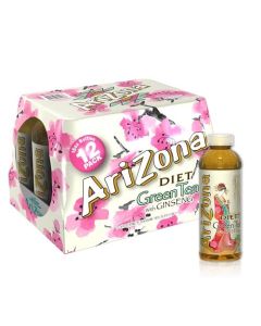 Arizona Premium Brewed Diet Green Tea 16 Fl Oz Pack of 12