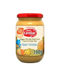 Mixed Vegetables Sweet Corn Carrot & Green Peas Puree Baby Food (12m+)