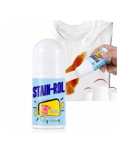 STAIN-ROL Portable Stain Remover Roll-On 50ml, Compact Fabric Spot Cleaner with Roller Ball Applicator, Quick Clothes Stain Treatment for Food, Sauce & Everyday Marks