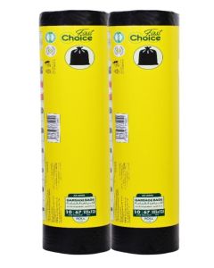 First Choice, Bio-Degradable,Pack of 2, 67 Gallons, 2x10s Garbage Bags, Size 105X125 cm, Trash Bags, Bin Liner, Waste Bags for Indoor and Outdoor Purposes, XXL