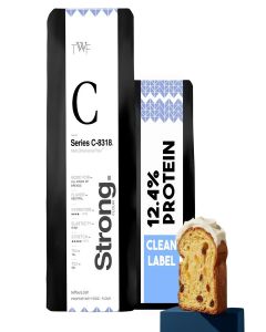 TWF Flour Series C - 8318, 1kg, Unbleached Strong Bread Flour / Heavily Enriched Breads / Brioche, Babka, Panettone, Sourdough, Sandwich Loaves / High Protein / T55 alternative (1 Qty)