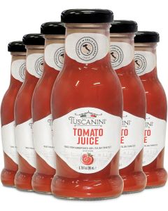 Tuscanini Premium Italian Tomato Juice, 6.76 oz (6 Pack) / Low Sodium / Non GMO Verified