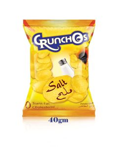 Crunchos Chips Natural Potatoes I Salt I 40Gm I Zero Cholesterol & Zero Trans Fat