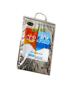 Take Away Hot and Cold Small Bag for Food Storage, Reusable, Thermal,Aluminium Foil (3 Layer Protection, Size -35 x 30 cm) Pack of 1