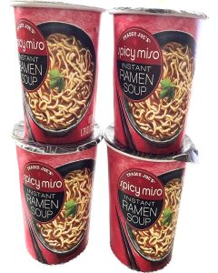 Trader Joe’s Spicy Miso Instant Ramen Soup 1.76oz 50g (Four Cups)