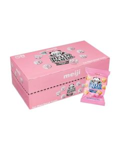 Hello Panda Strawberry Filled Biscuits Fun Crunchy Snack with Creamy Strawberry Filling 32g Pack of 24