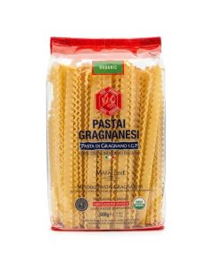Pastai Gragnanesi Mafaldine Pasta di Gragnano IGP Organic Bronze Italian Pasta Reginette Shape Premium Pasta Imported from Italy 176 oz 500g