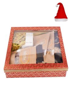 Jaiccha Ghasitaram Christmas Gifts Hamper Box 6 Goodies with Soan Papdi