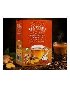Vasuki Assam Premium Ginger Dust Tea 200g / Strong Adrak Chai Powder / Rich Indian Ginger Tea Blend / Authentic Assam Karak Tea