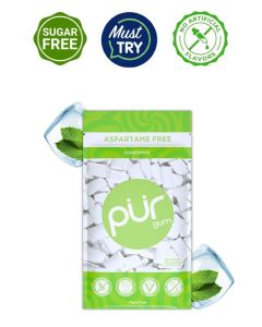 Chewing Gum Sugar Free Cool Mint Flavor 55 Pieces Pack of 1 Aspartame Free Vegan Gluten Free With 100% Xylitol Sugar Free Chewing Gum