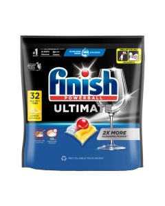 Finish Powerball Ultimate All in One Dishwasher Tablets, Lemon Sparkle Scent, 224 Tabs