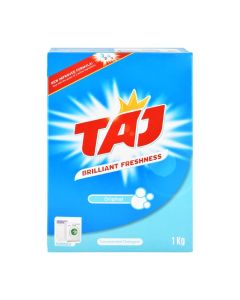 TAJ Detergent Powder 1KG – 2IN1 BLUE Laundry Washing Powder Deep Clean Stain Remover Fresh Clothes