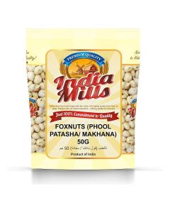 INDIA MILLS Foxnuts (Phool Patasha/ Makhana), 50 gm