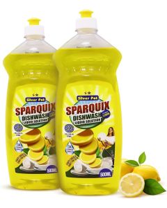 Silver Pot Lemon Dishwashing Liquid (Pack of 2)