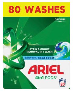 Ariel 4 in 1 pods 80 washes