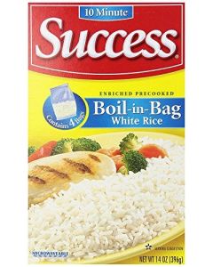 Success BoilinBag Rice White Rice Quick and Easy Rice Meals 14Ounce Box