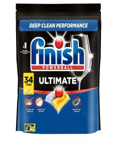 Finish Ultimate All in One Dishwasher Tablets 34 Lemon