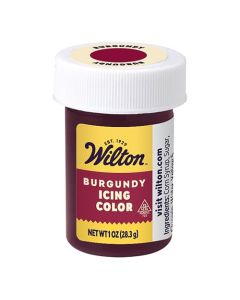 Wilton Gel Food Coloring Highly Concentrated GelBased Icing Color for Frosting Fondant Batter Dough Vibrant Blendable Cake Decorating Dye 1 oz Burgundy