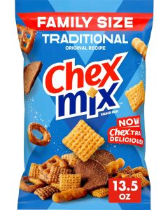Chex Mix Traditional Original Recipe Snack Mix, Family Size, 13.5 oz
