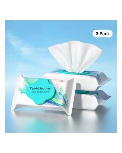 Ultra Soft Wet Wipes- Hypoallergenic and Fragrance-Free Wet Wipe Paper - Baby Cleansing Wipes for Sensitive Skin 150x200mm (120 Sheets/ 3 Pack)
