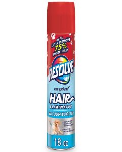 Resolve Pet Hair Eliminator Carpet Cleaner & Vacuum booster, peppermint 18 Oz (Pack of 1)