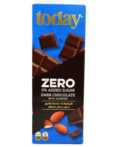 Today Zero Sugar Dark Chocolate with Almond 60g