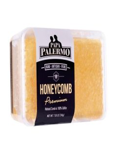 Papa Palermo Honeycomb 100% Edible, All-Natural, Gourmet Raw Honeycomb, No Additives, No Preservatives - 7.05 oz