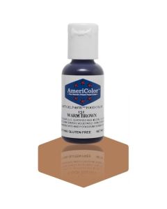 AmeriColor Warm Brown 075 Ounce Bottle Soft Gel Paste Food Color