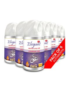 6 Piece Luxurious Oud Automatic Refill Spray Set 300ml