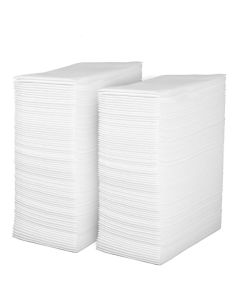 Linen Feel Disposable Guest Towels Cloth Like White Paper Hand Napkins 200 Pack Highly Absorbent Soft Fancy Guest Hand Towels for Bathroom Parties Dinner Cocktails Kitchen Weddings Events