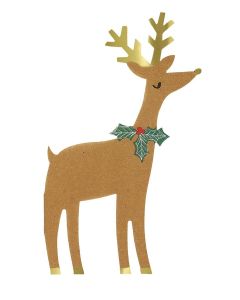 Reindeer With Holly Napkins