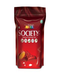Society Tea Masala Chai / 500 g / Pack of 1 / 100% Assam / Enriched with Cardamom Ginger Cloves Black Pepper and Lemongrass / Classic Masala Tea / Refreshing / All Natural / No preservatives