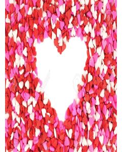 La Aromatic Premium Tri Colour Heart Shaped Cake Decorating Sprinkle-100 Grams