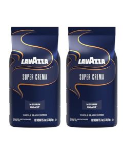 Lavazza Super Crema Espresso medium roast Whole Bean Coffee 22pound Bag 2pack