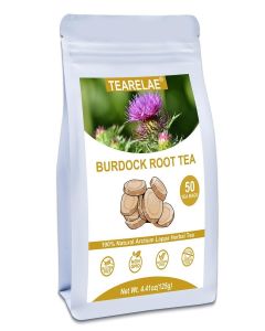 TEARELAE - Burdock Root Tea - 2.5g x 50 Count Burdock Root Tea Bags - Premium Arctium Lappa Herbal Teabag - Caffeine-Free, Non-GMO