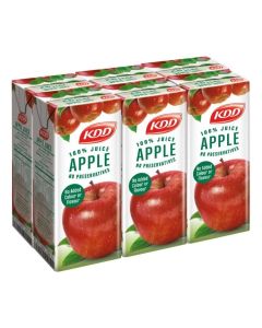 Kdd Apple Juice, 6 X 180 Ml - Pack Of 1