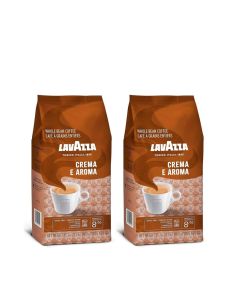 Crema E Aroma Espresso Coffee Beans For Creamy Coffee 2x1000g