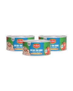 Del Monte Skip Jack Tuna Chunks In Sunflower Oil, 185 Gm (Pack Of 3)