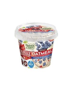 Family Harvest Instant Oatmeal In Apple And Blueberry Flavor With Milk- 55gms