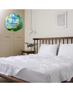 Weddingly Certified 100 Tencel Eucalyptus Lyocell Queen Sheets4 Piece SetSateen WeaveTrue Carbon ZeroGentle to SkinGenuity Tags IncludedBody Temperature RegulationNatural Sheen White