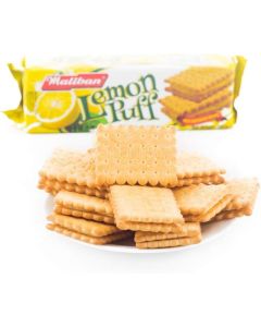 Maliban Lemon Puff Biscuits - 200g Pack of Flaky Lemon Cream Cookies
