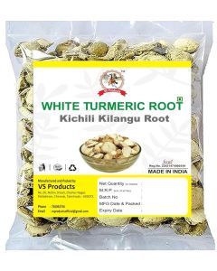 VS Products Poolankilangu Root 100g Zeodary Root Curcuma Zedoaria Kichilli Kilangu Kachur White Turmeric whole pack of 1 x 100g