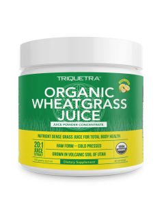 Organic Wheatgrass Juice Powder Organically Grown in Volcanic Soil of Utah Raw BioActive Form ColdPressed Then CO2 Dried 201 Super Concentrate Lemon 62 oz 60 Servings