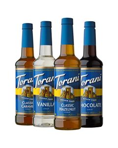 Torani Sugar Free Syrup Variety Pack 254 Ounce Pack of 4