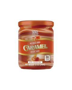 ChocZero Keto Caramel Sauce No Sugar Added No Artifical Sweeteners Low Carb Dessert Coffee Topping Gluten Free 12 oz Jar