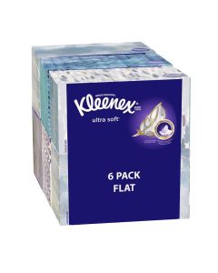 Kleenex Ultra Soft Facial Tissues Medium Count Flat 170 ct 6 Pack Designs May Vary