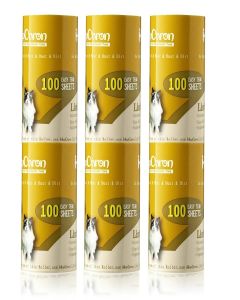 HapChron Extra Sticky Lint Roller Refills Only, Total 600 Easy Tear Sheets, Fits Most 3.9"-4" Standard Size Lint Roller with Inner Diameter at 1.5", Works Great On Pet Hair
