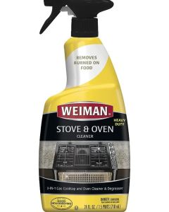 Weiman Oven and Grill Cleaner 24 Ounce Broiler and Drip Pans Oven Ceramic Grill Interiors BBQ Grill Grates