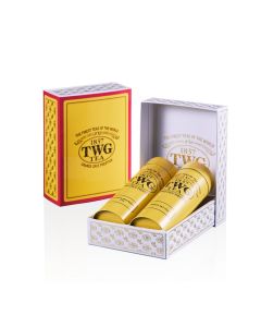 Evening Star Tea Set in Modern Tea Tin Gift Box - Vanilla Bourbon Tea, White Sky Tea (2 x 100g)